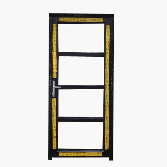 70 Thermal Break Hinged Door with a dark frame and horizontal glazing bars