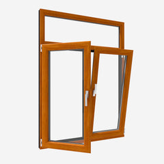 72 Aluminum Wood Thermal Break Inswing Casement Window