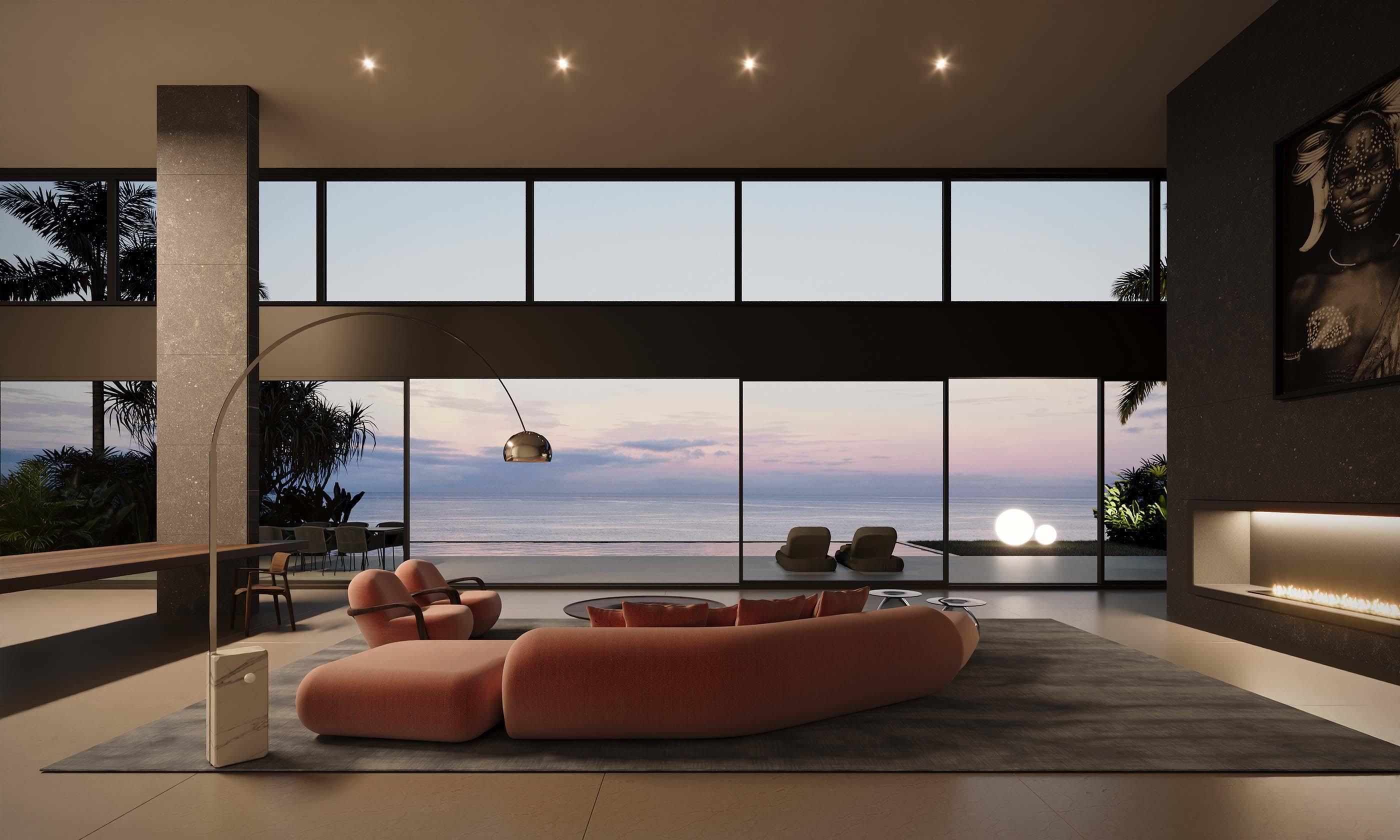158 240 Panoramic Minimalist Sliding Door - Product View 4