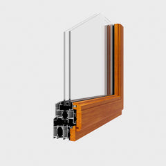 72 Aluminum Wood Thermal Break Inswing Casement Window