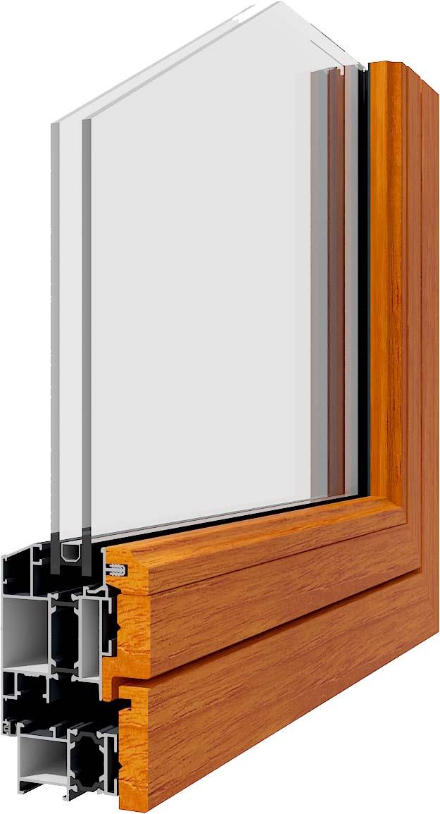 72 Aluminum Wood Thermal Break Casement Window - Product View 4