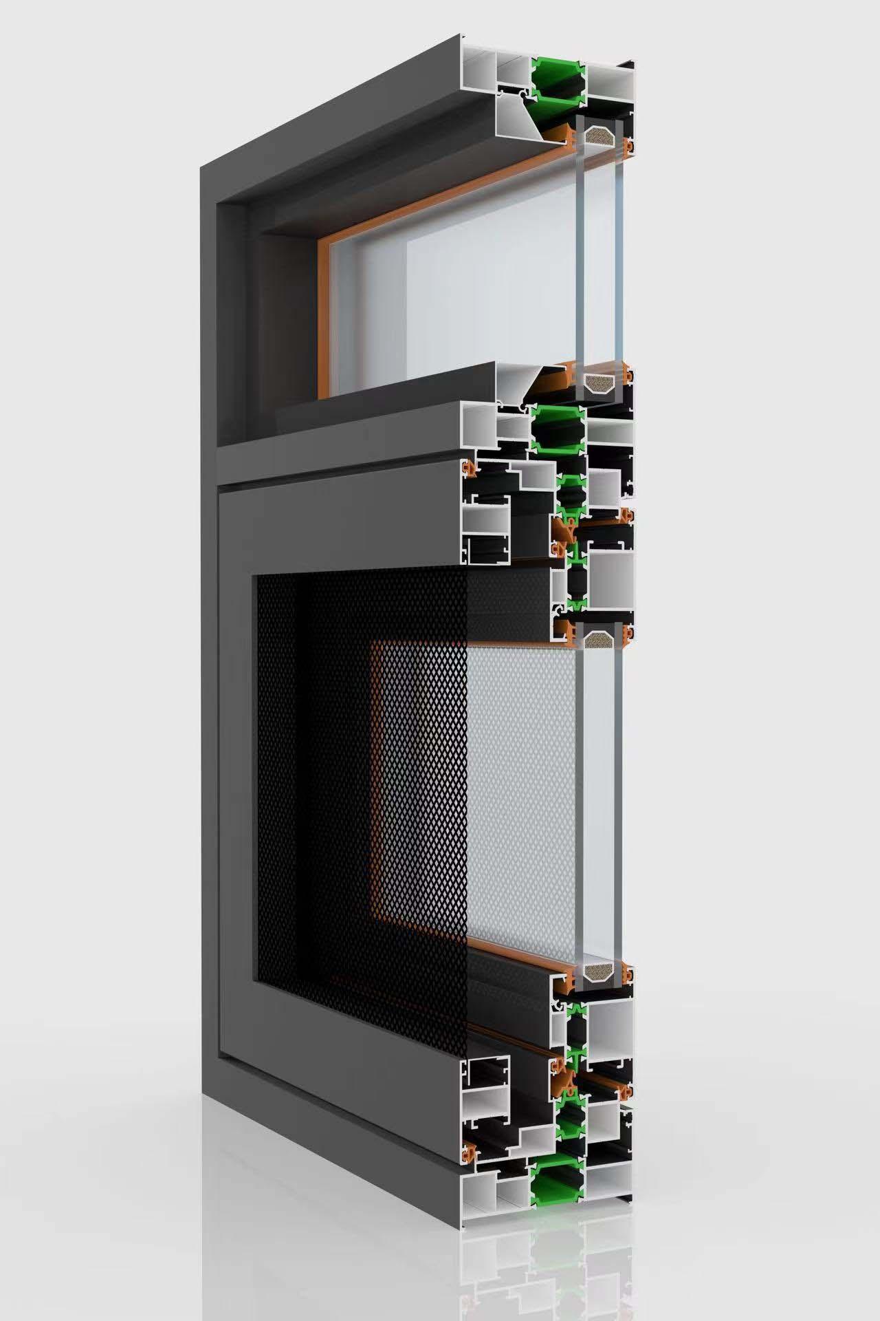 105 Thermal Break Casement Window with screen - Product View 2